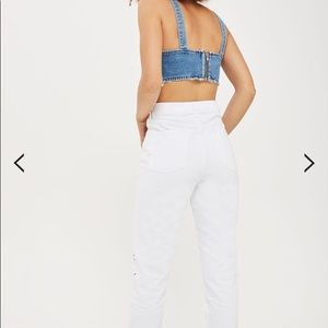 NWT TOP SHOP FLORAL BOYFRIEND JEANS